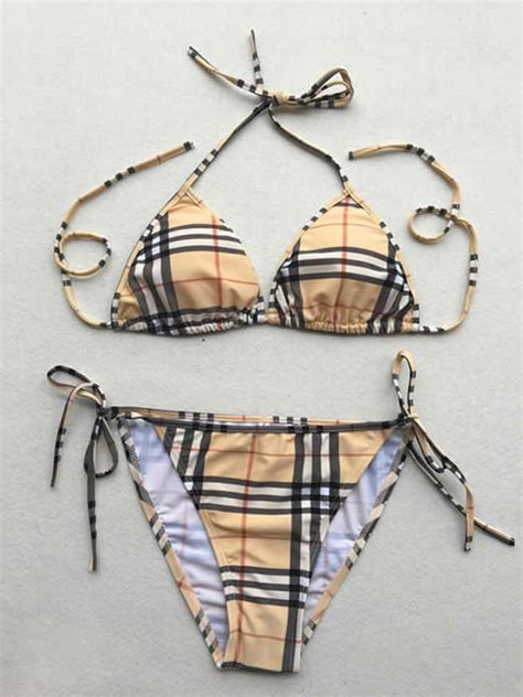 burberry swimsuit fake|burberry high waisted bikini.